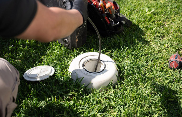 Blocked drain plumbing service